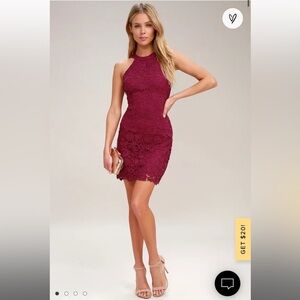 size 10 Burgundy Mini dress